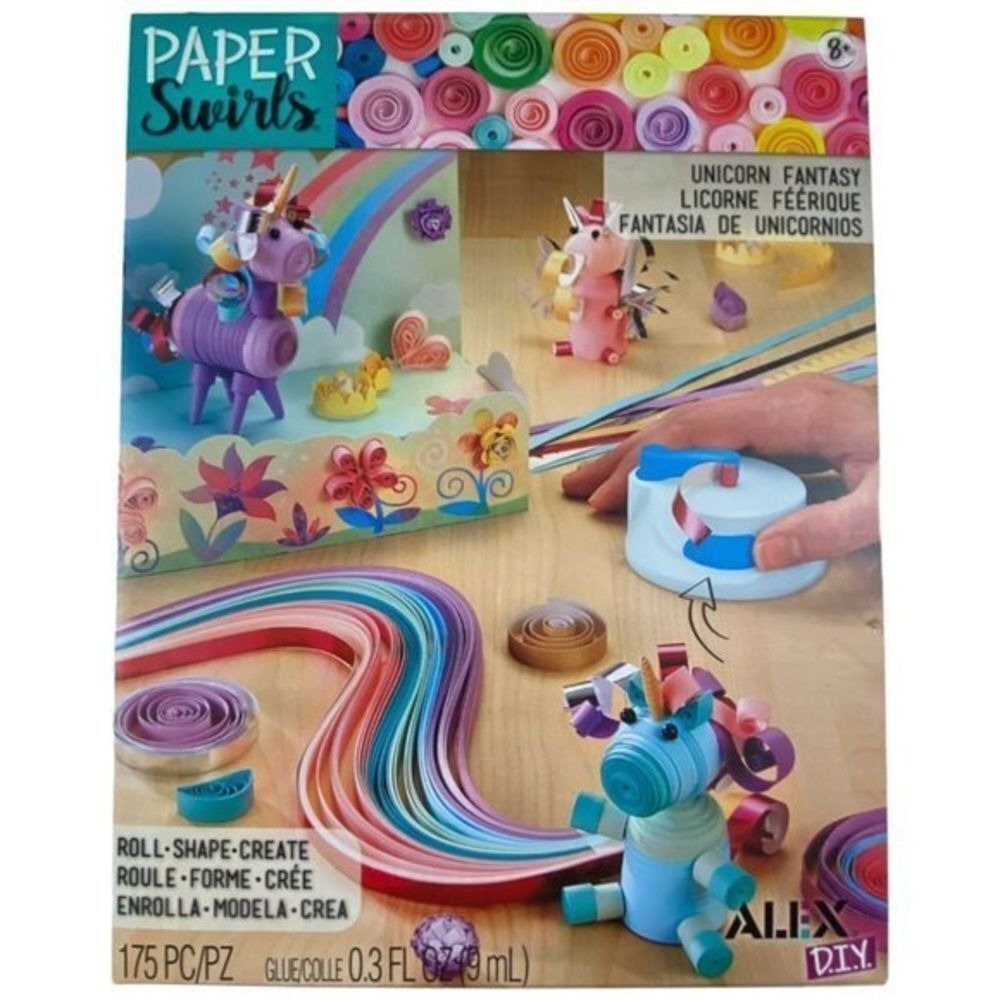 Alex DIY Paper Swirls Unicorn Fantasy Kids Crafts New in Box!